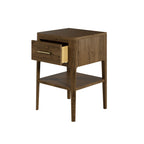 Abberley 1 Drawer Bedside Table - Brown
