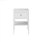 Abberley 1 Drawer Bedside Table - White