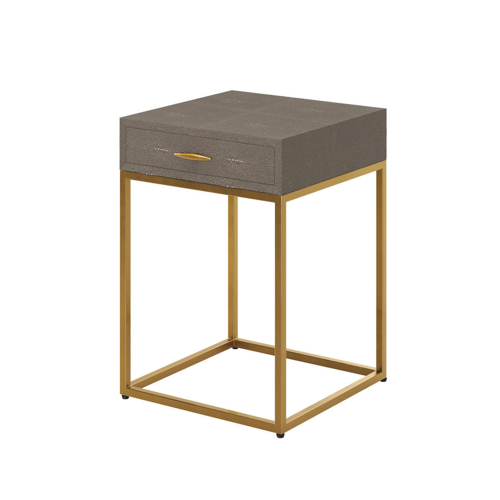 Hampton Bedside Table - Grey