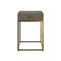 Hampton Bedside Table - Grey