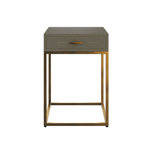 Hampton Bedside Table - Grey