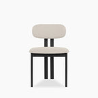 Arbor Dining Chair | Speckled Stone Sustainable Boucle & Black