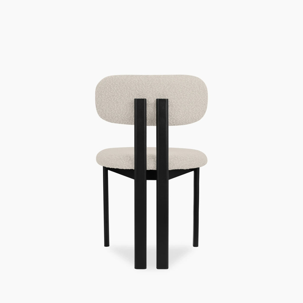 Arbor Dining Chair | Speckled Stone Sustainable Boucle & Black