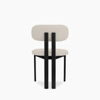 Arbor Dining Chair | Speckled Stone Sustainable Boucle & Black