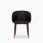 Cameron Dining Chair | Noir Black Faux Leather