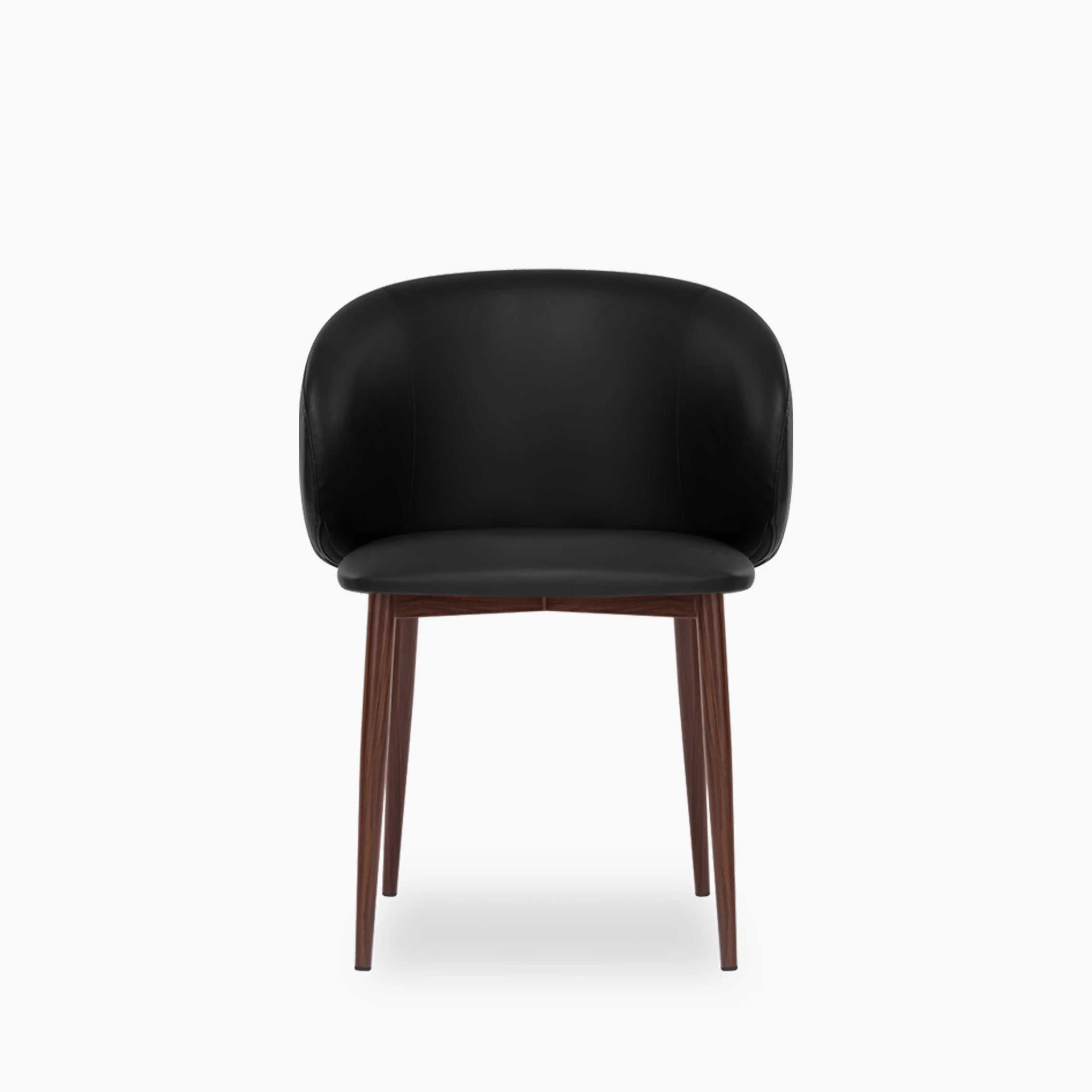 Cameron Dining Chair | Noir Black Faux Leather