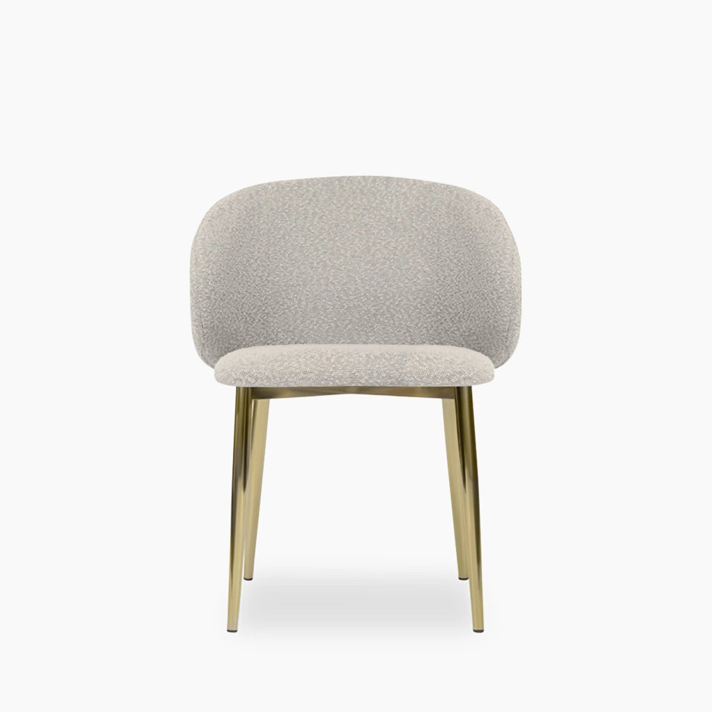 Cameron Dining Chair | Speckled Stone Sustainable Boucle