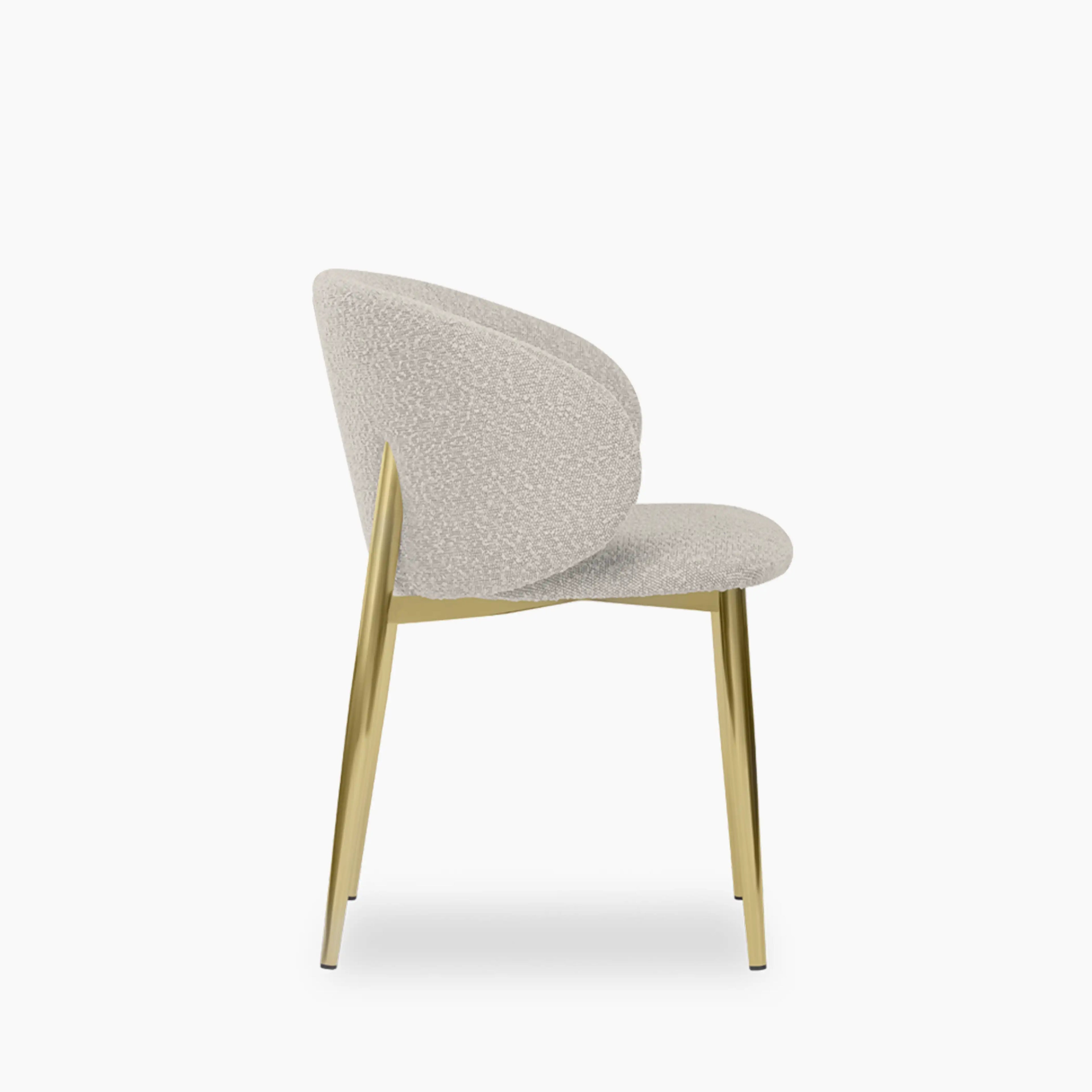 Cameron Dining Chair | Speckled Stone Sustainable Boucle