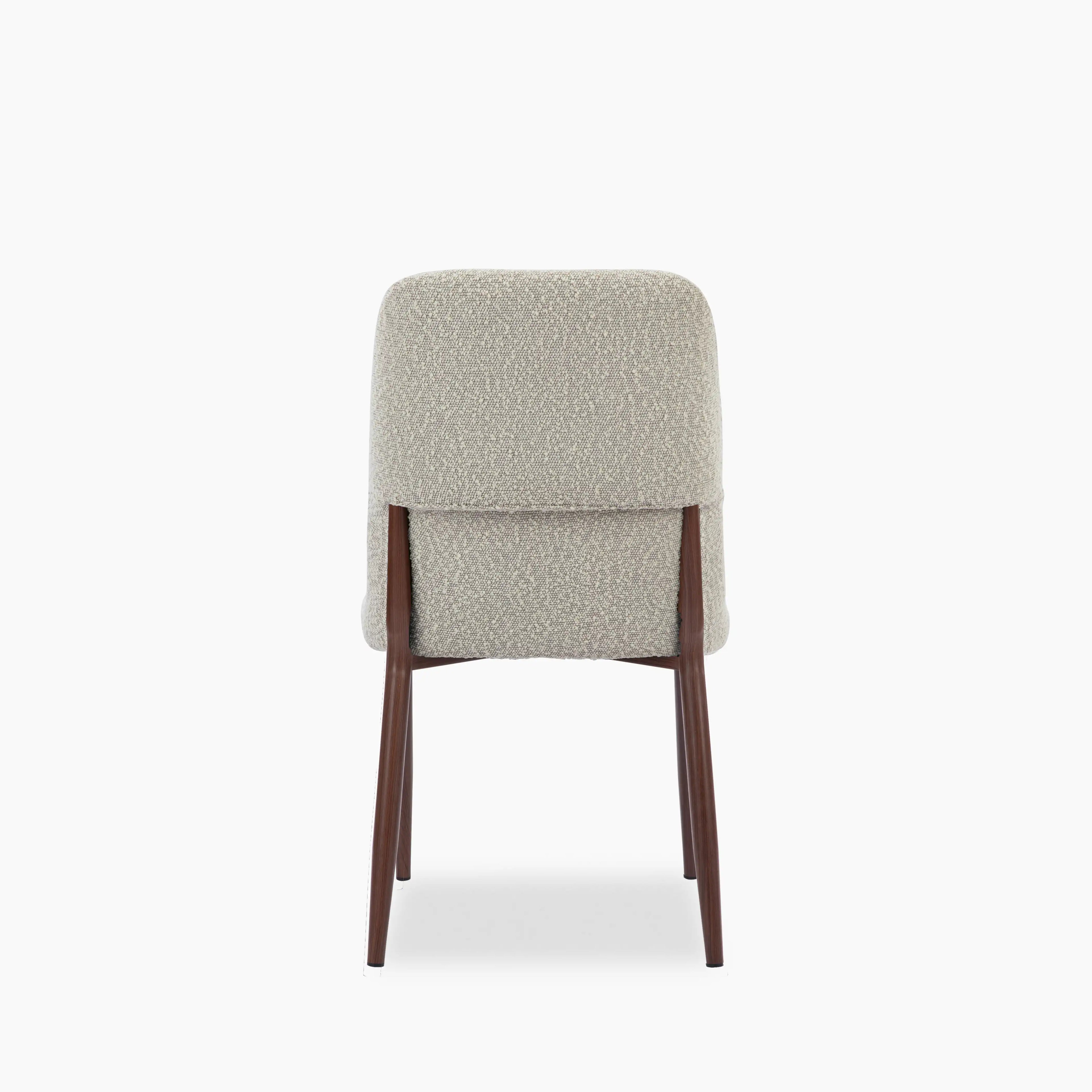 Amari Dining Chair | Speckled Stone Sustainable Boucle & Walnut