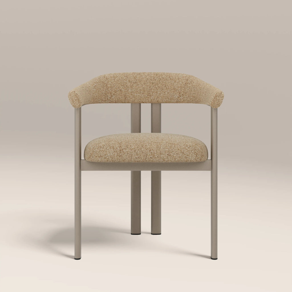 Arbor Carver Dining Chair | Speckled Latte Boucle & Latte