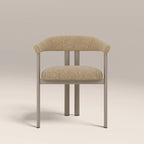 Arbor Carver Dining Chair | Speckled Latte Boucle & Latte