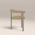 Arbor Carver Dining Chair | Speckled Latte Boucle & Latte