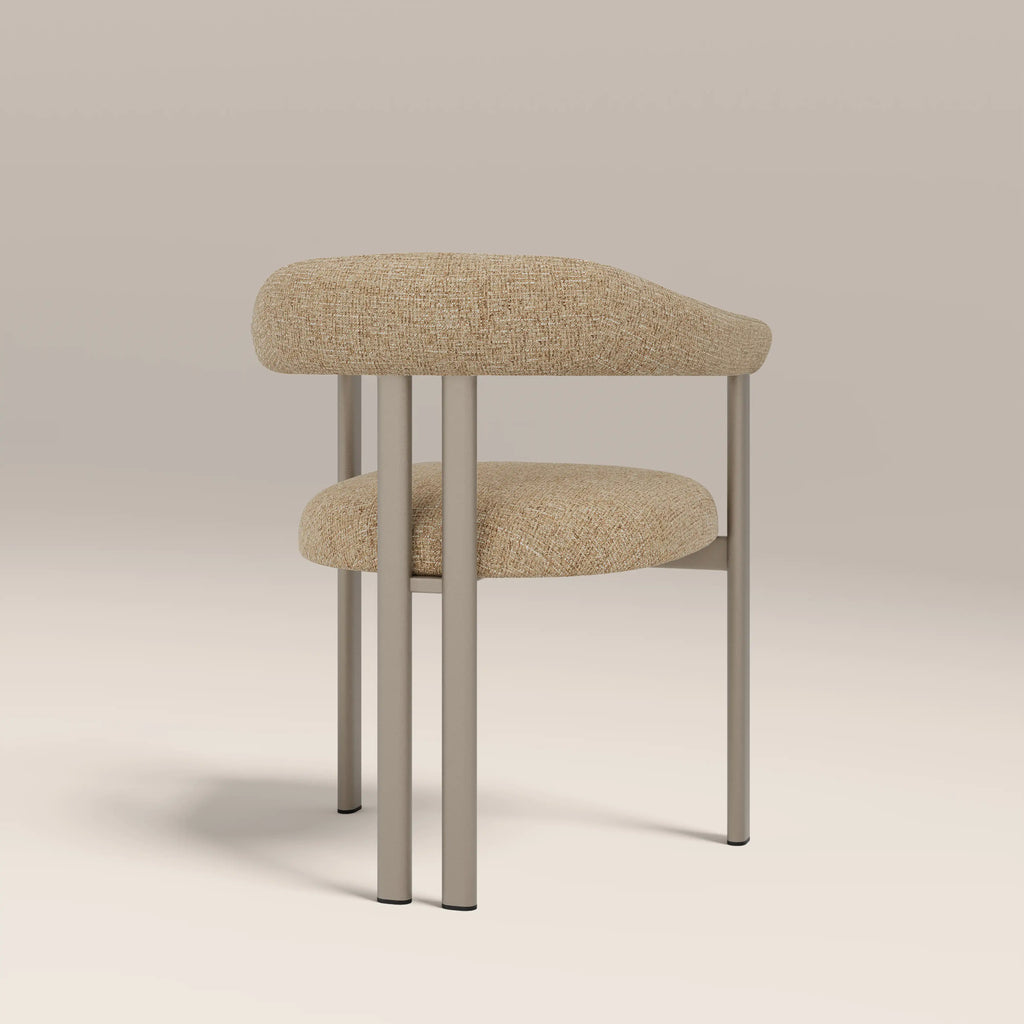 Arbor Carver Dining Chair | Speckled Latte Boucle & Latte
