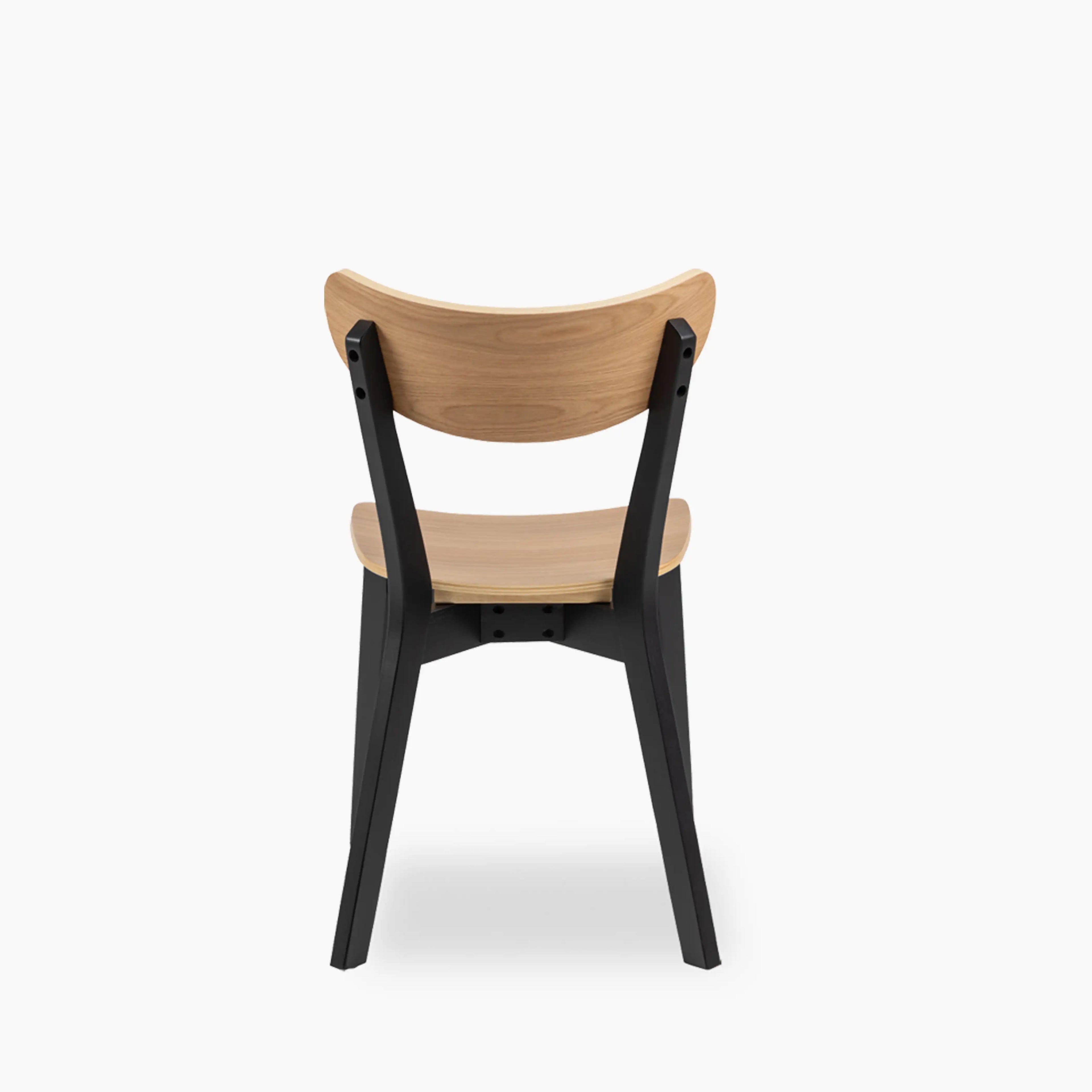 Roxby Wooden Dining Chair | Oak & Black