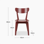 Roxby Wooden Dining Chair | Terracotta