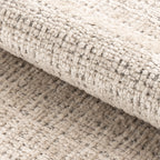 Darlene Dining Chair | Natural Chunky Weave Fabric & Smoked Walnut