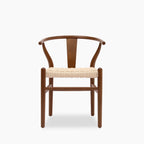 Bjorn Wooden Dining Chair | Natural Weave & Walnut