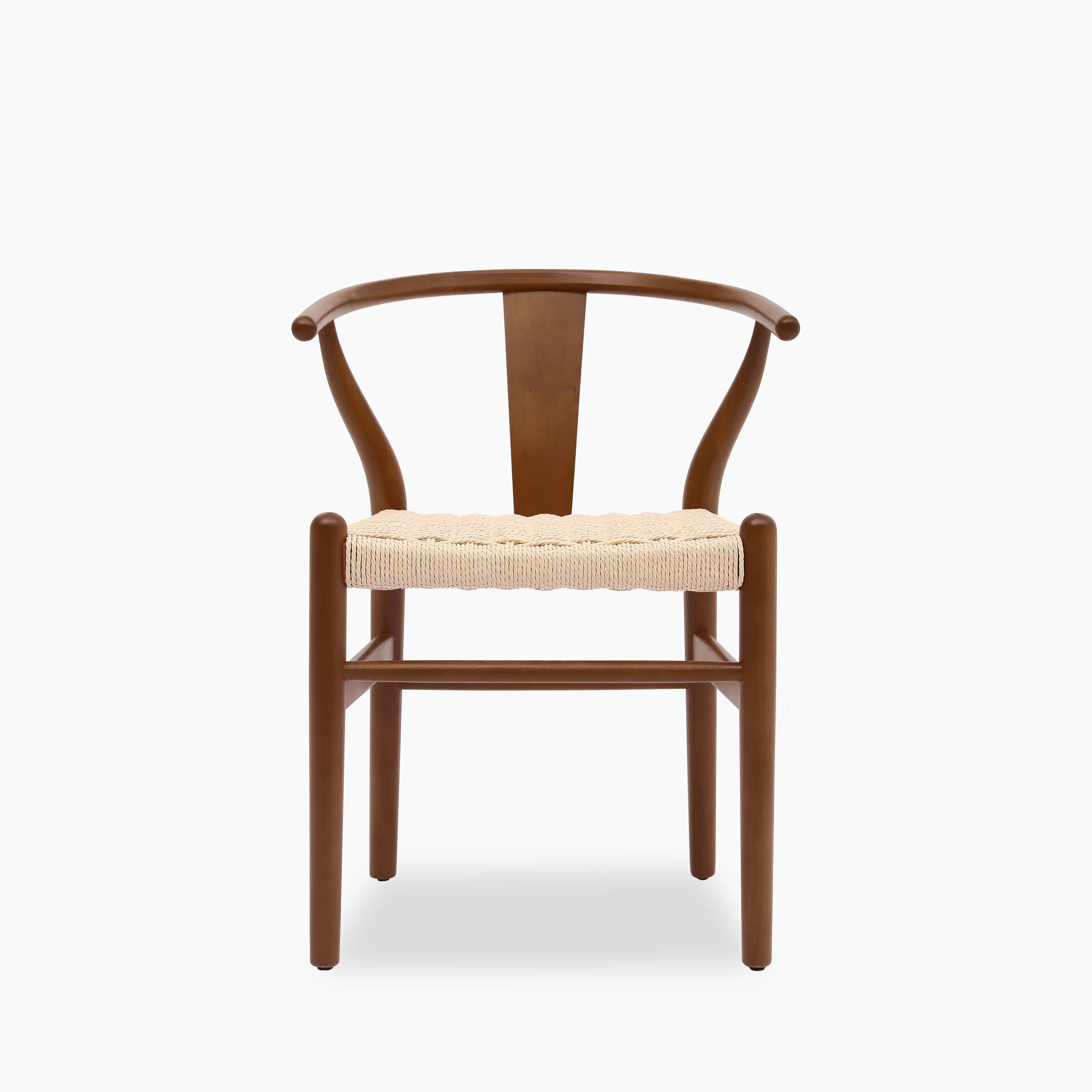 Bjorn Wooden Dining Chair | Natural Weave & Walnut