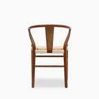 Bjorn Wooden Dining Chair | Natural Weave & Walnut