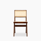 Cary Wooden Dining Chair | Natural Cane & Walnut