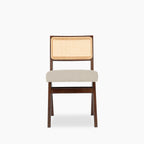 Cary Wooden Dining Chair | Speckled Stone Sustainable Boucle & Walnut