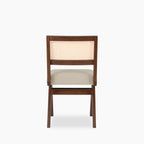 Cary Wooden Dining Chair | Speckled Stone Sustainable Boucle & Walnut