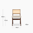 Cary Wooden Dining Chair | Speckled Stone Sustainable Boucle & Walnut