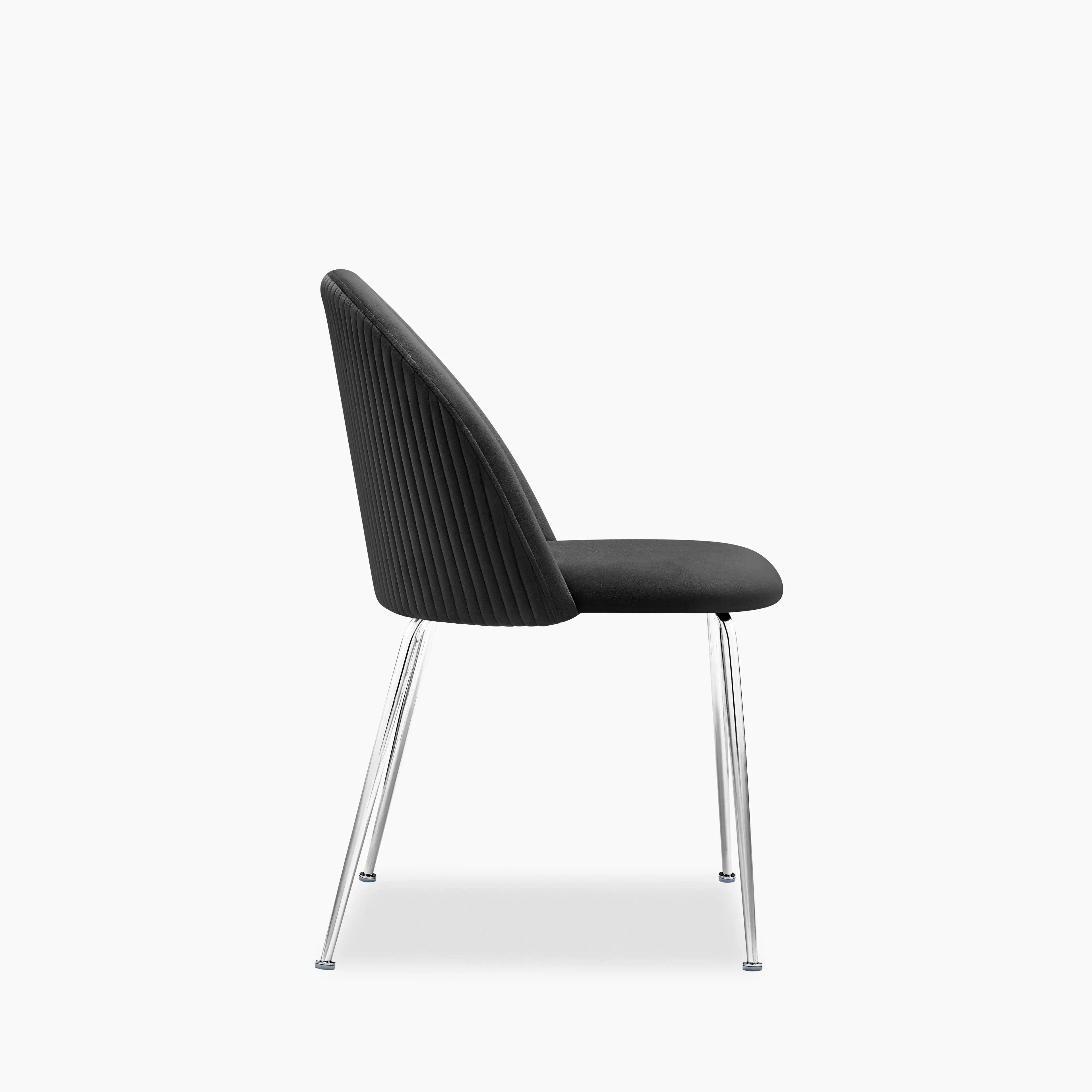 Nova Dining Chair | Ink Grey Sustainable Velvet