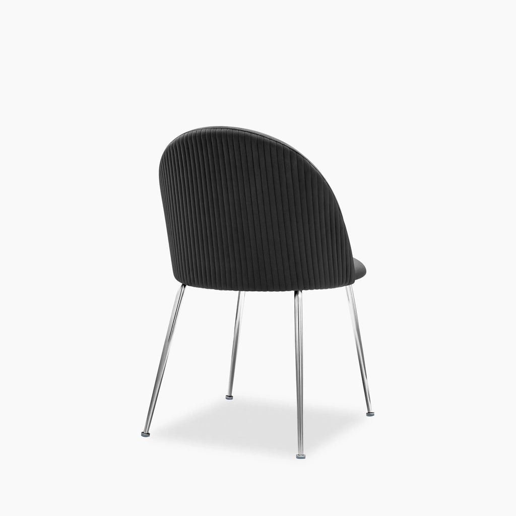 Nova Dining Chair | Ink Grey Sustainable Velvet