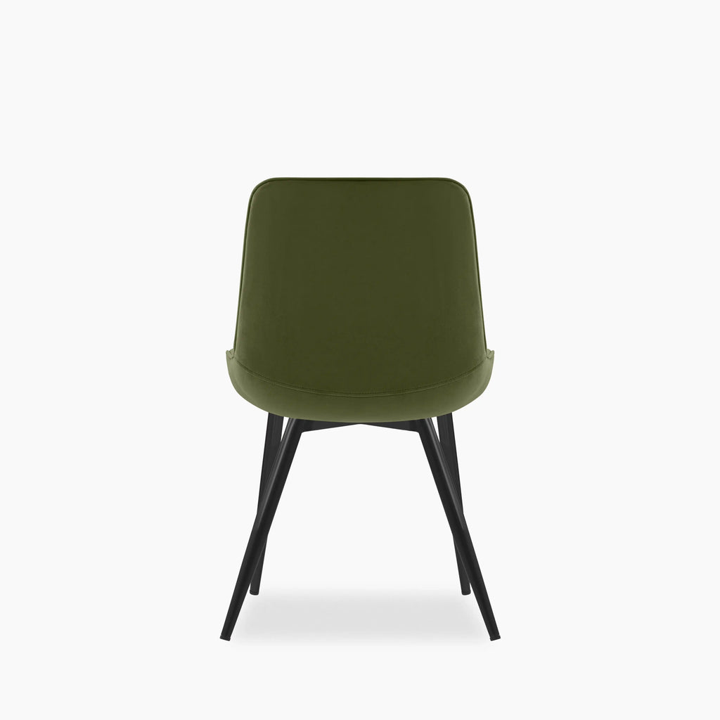 Taylor Dining Chair | Olive Green Sustainable Velvet