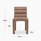 Arlo Dining Chair | Taupe Sustainable Velvet