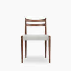 Caleb Wooden Dining Chair | Speckled Stone Sustainable Boucle & Walnut