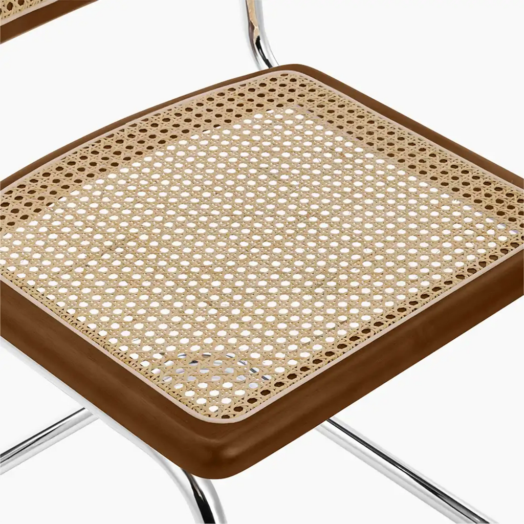 Kenton Dining Chair | Walnut & Chrome