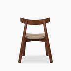 Clyde Wooden Dining Chair | Latte Sustainable Fabric & Walnut