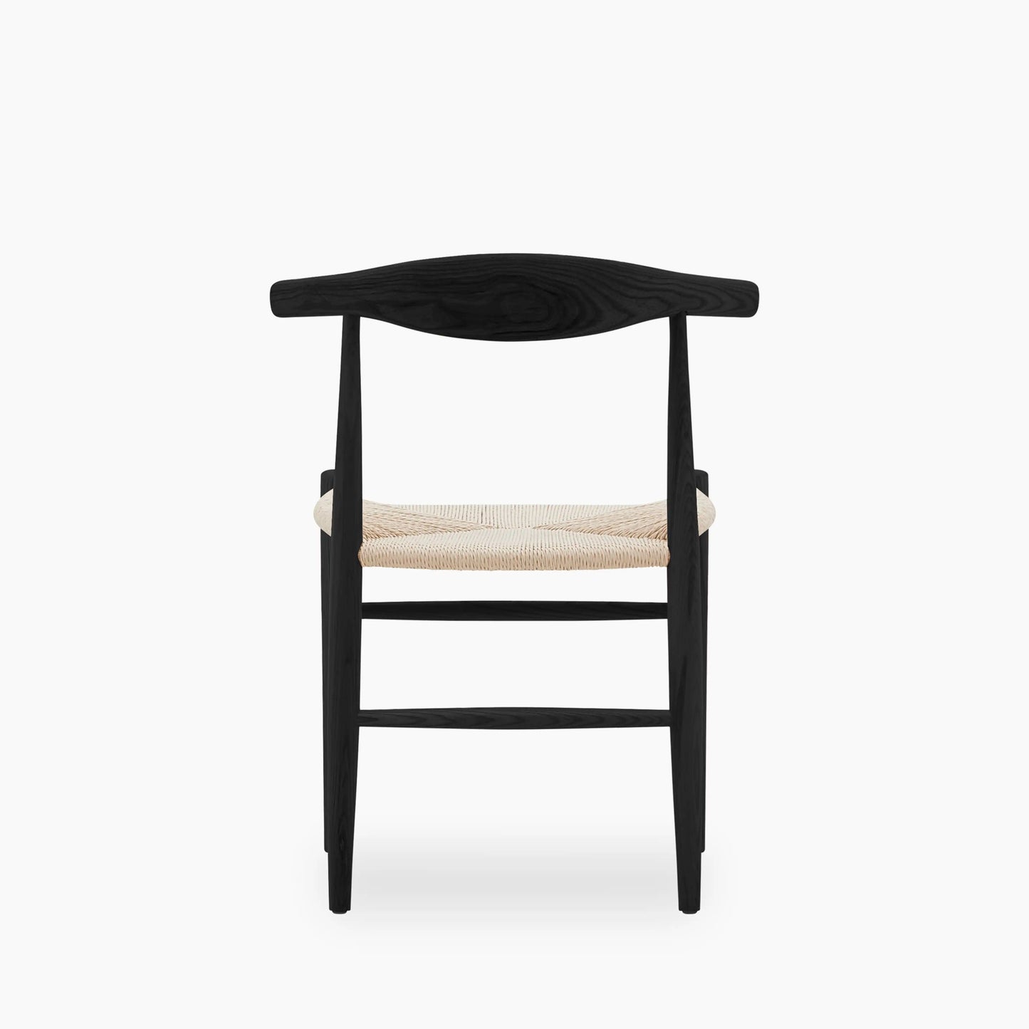 Aalborg Wooden Dining Chair | Natural Weave & Black