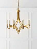 Mykonos Medium Chandelier - Antique-Burnished Brass