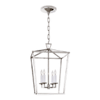 Darlana Small Lantern - Polished Nickel