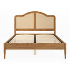 Claudette Double Bed - Smoked Wood