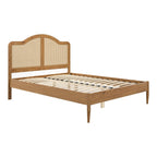 Claudette Double Bed - Smoked Wood