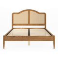 Claudette King Size Bed - Smoked Wood
