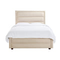 Camilla Luxury Panelled Upholstered Bed - Stone