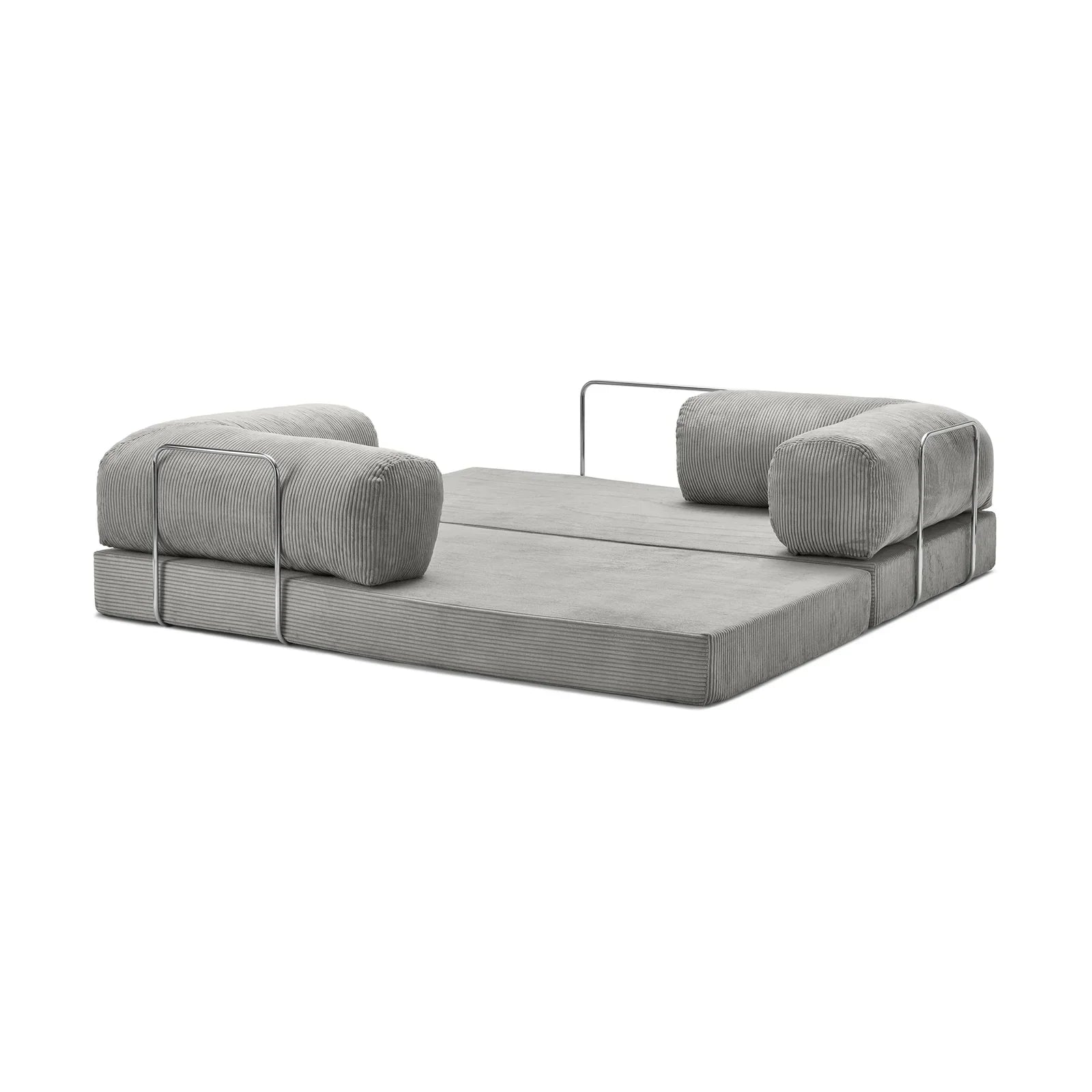 Nubo Compressed Grey Sofa - Compact Modern Design