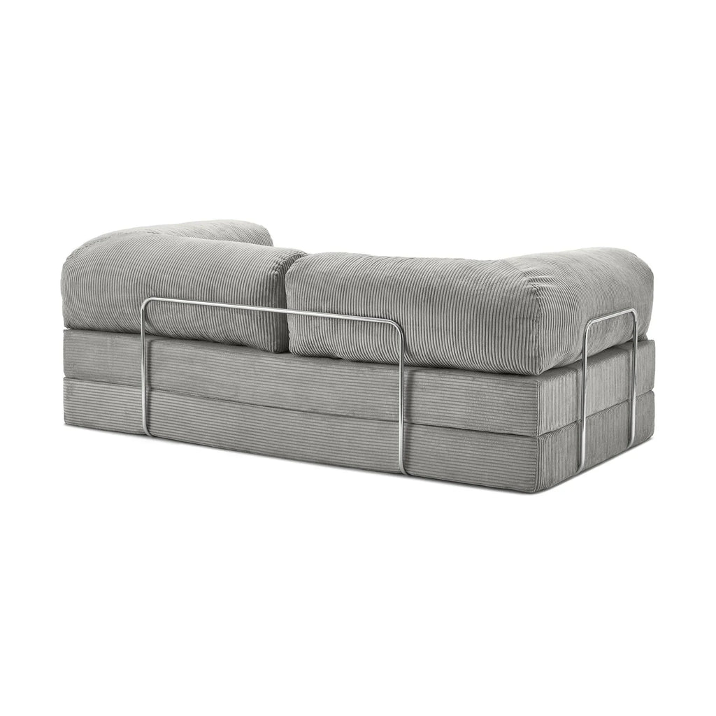 Nubo Compressed Grey Sofa - Compact Modern Design