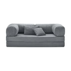 Nubo Compressed Gray Deep Tone Sofa - Same compact design, stylish appearance.