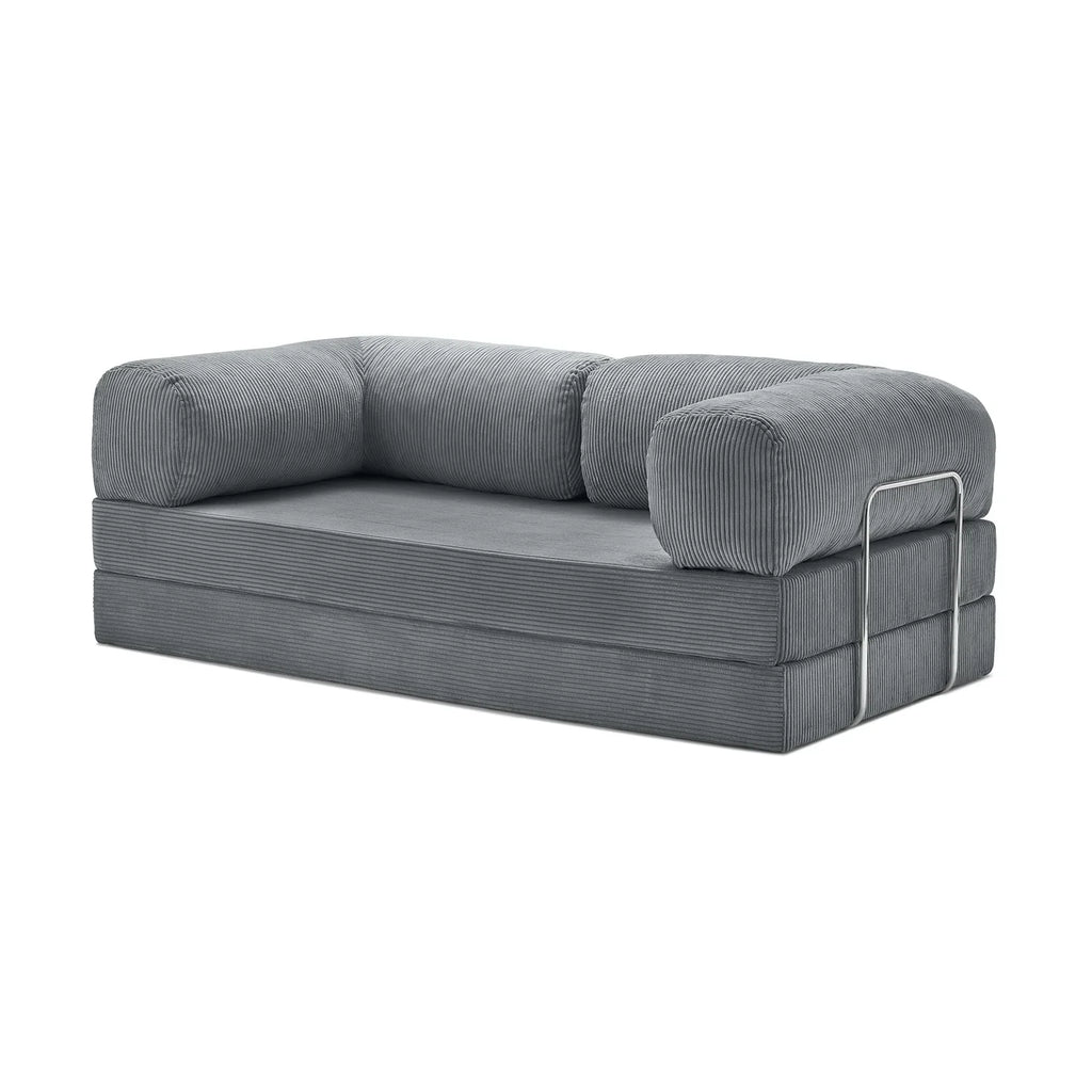 Nubo Compressed Gray Deep Tone Sofa - Same compact design, stylish appearance.