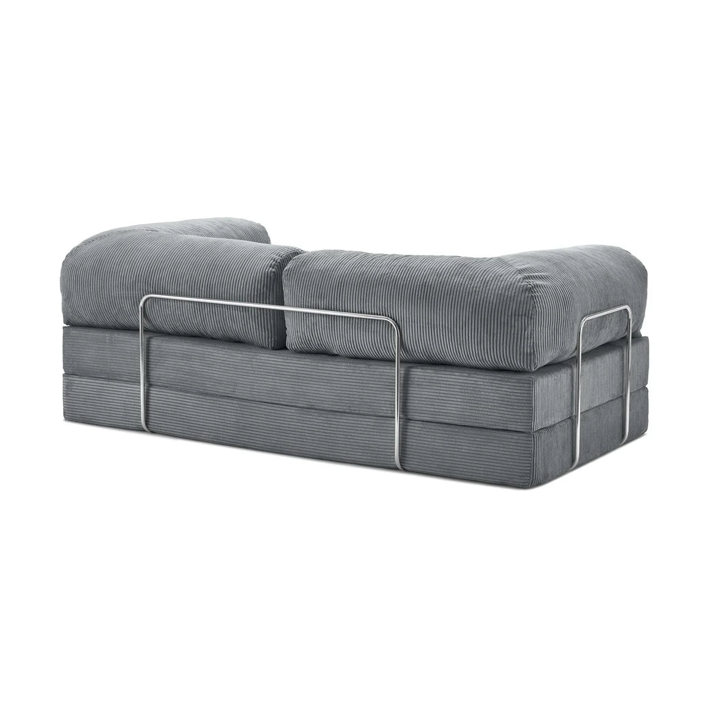 Nubo Compressed Gray Deep Tone Sofa - Same compact design, stylish appearance.