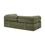 Nubo Compressed Sofa in Olive Green: Space-Saving Design
