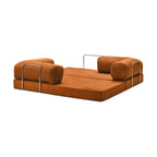 Nubo Compressed Orange Sofa: Space-Saving Design