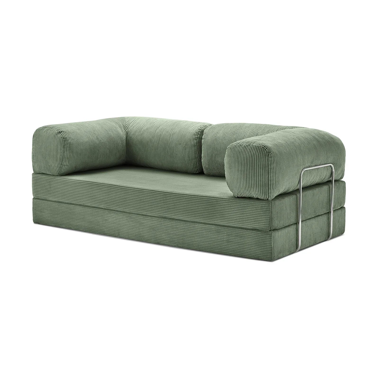 Nubo Compressed Sofa in Sage Green: Compact & Stylish Design