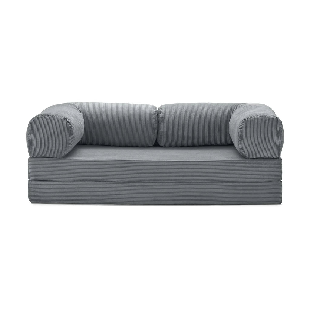 Nubo Compressed Gray Deep Tone Sofa - Same compact design, stylish appearance.
